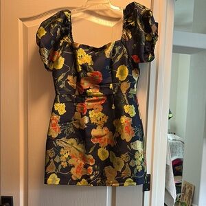 Floral Puff Sleeve Top